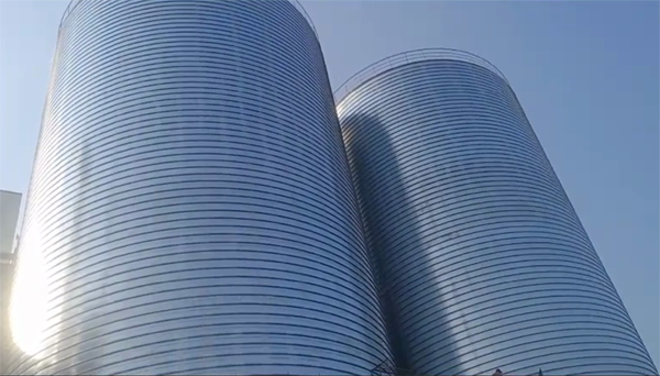 翁牛特2座混凝土高架卷板仓